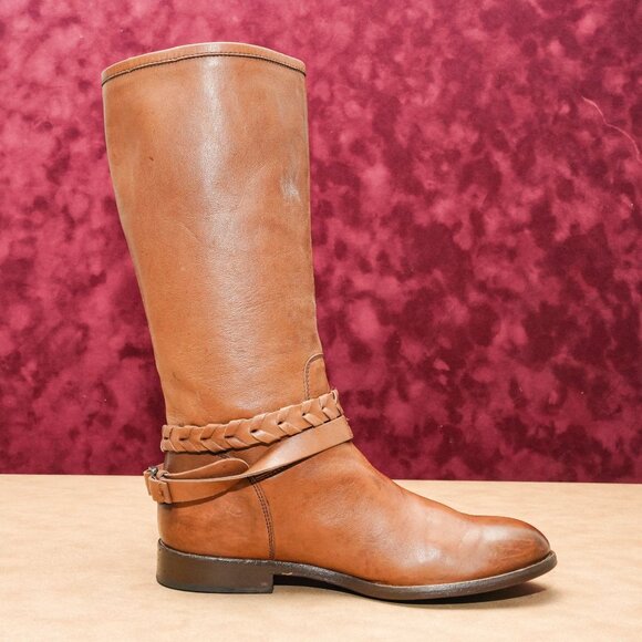 Alberto Fermani Women Brown Leather Riding Vintage Y2K Mid Calf Boots 6US EUR36 - Picture 4 of 8